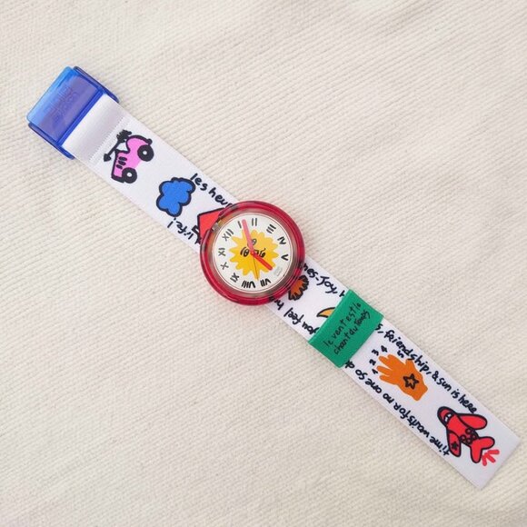 Swatch Pop Enjoy It PMK107 NOS 1990s Watch JC de Castelbajac Vintage Celestial - Picture 2 of 8